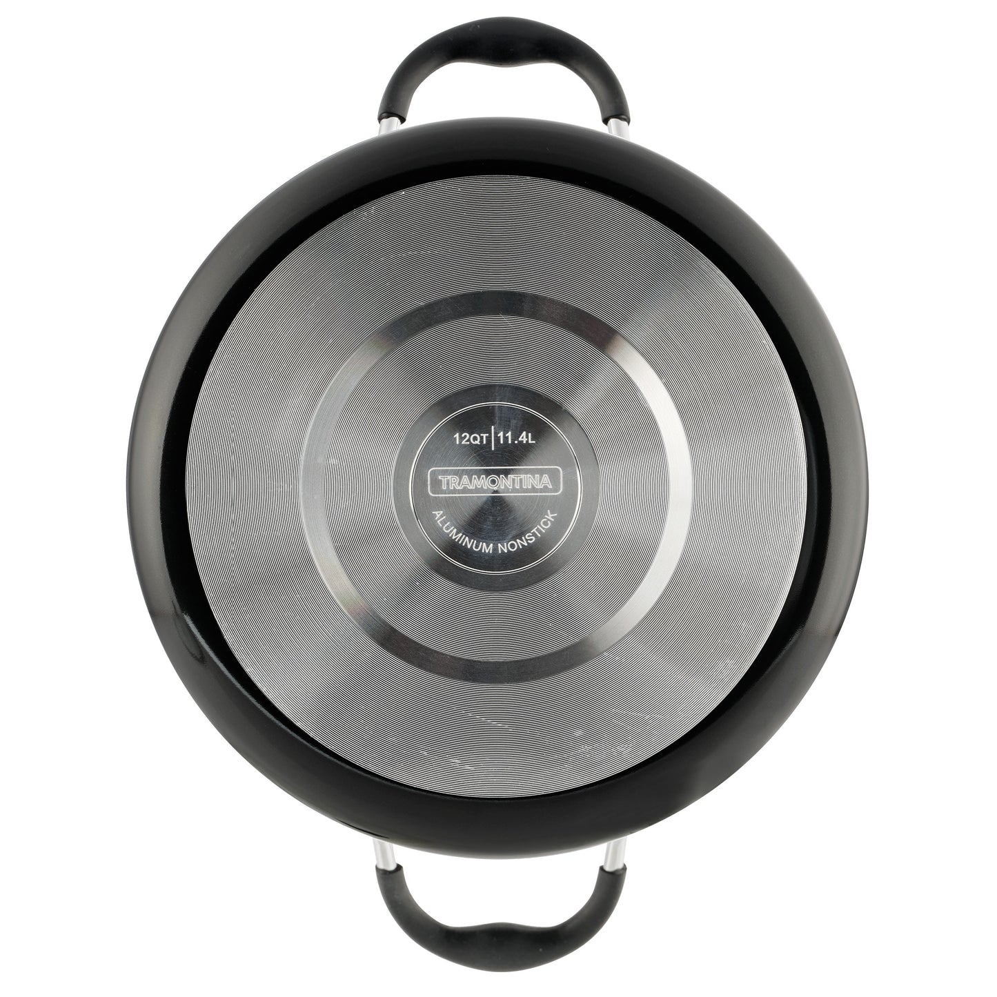 Tramontina 12-Quart Ceramic Nonstick Covered Stock Pot - Charcoal Gray