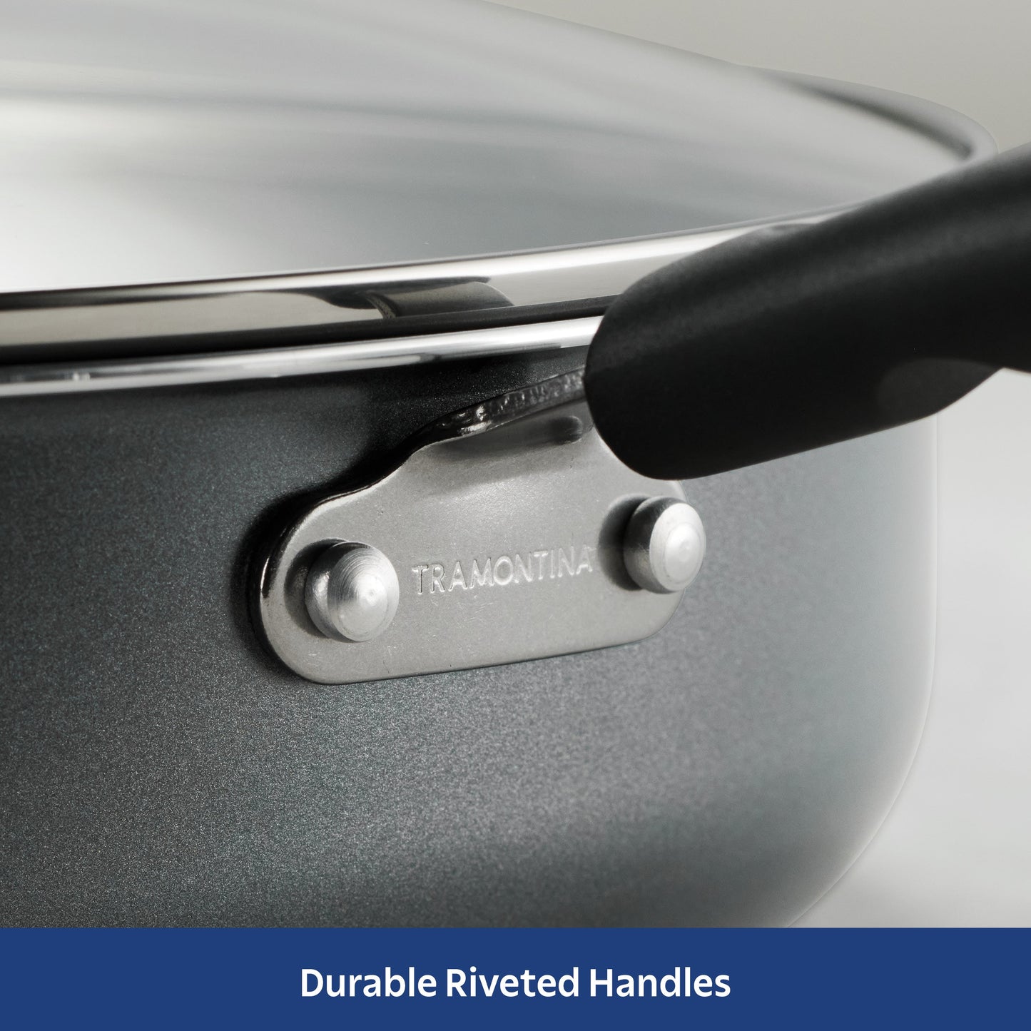 Tramontina 10-Piece Ceramic Nonstick Cookware Set - Steel Gray
