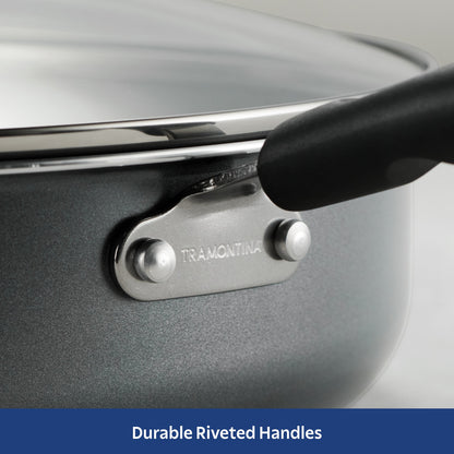 Tramontina 10-Piece Ceramic Nonstick Cookware Set - Steel Gray