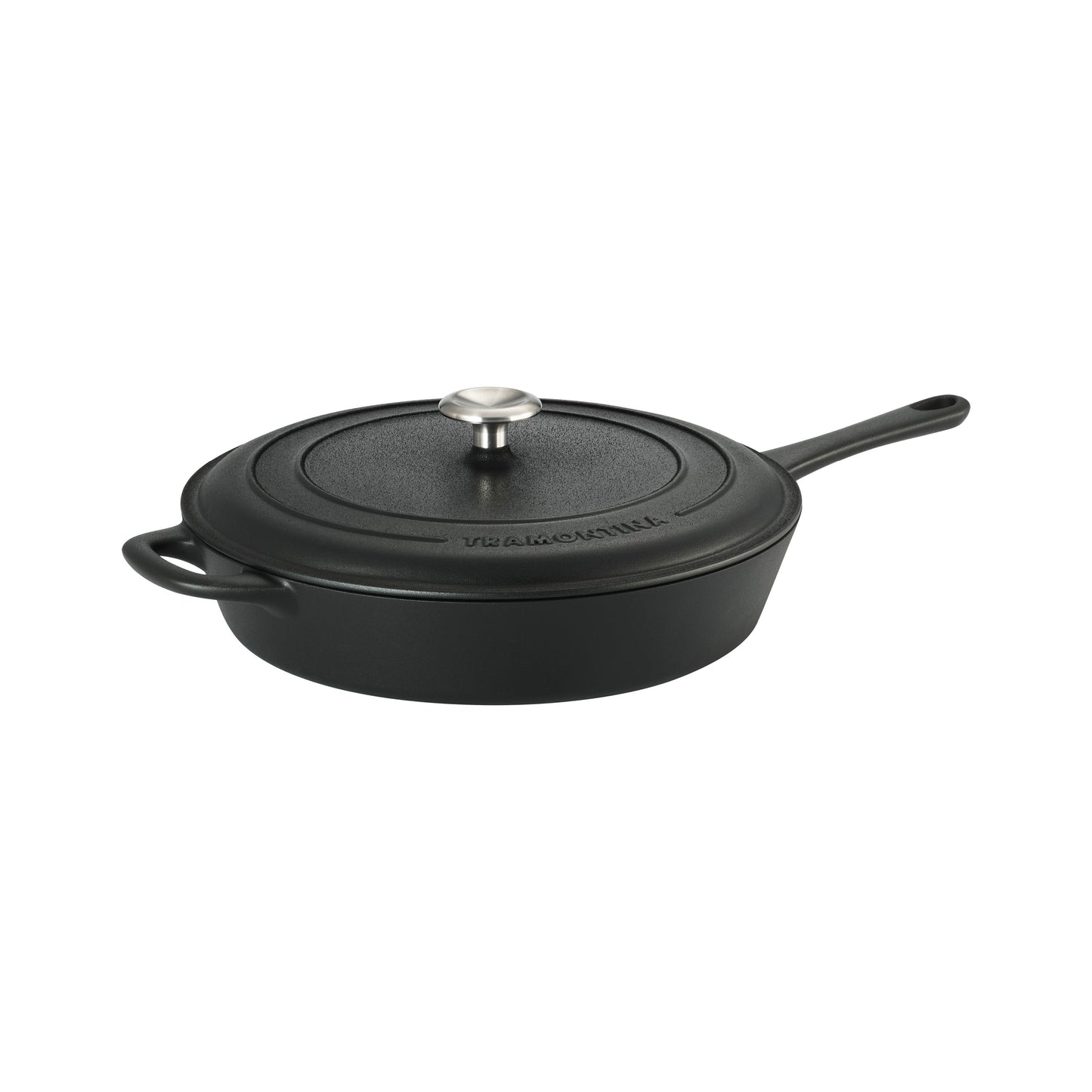 Tramontina 12.5-Inch Pre-Seasoned Cast Iron Covered Skillet