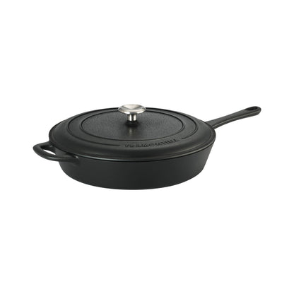 Tramontina 12.5-Inch Pre-Seasoned Cast Iron Covered Skillet