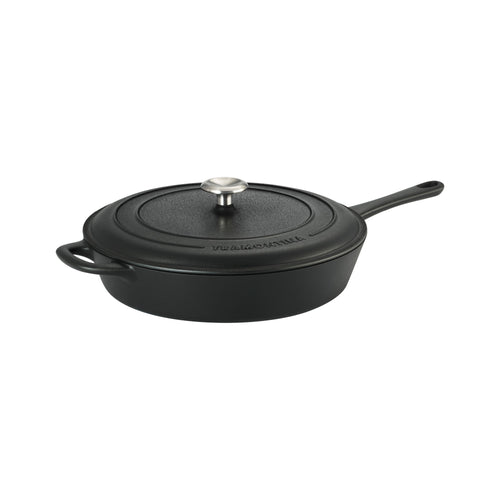 Tramontina 12.5-Inch Pre-Seasoned Cast Iron Covered Skillet