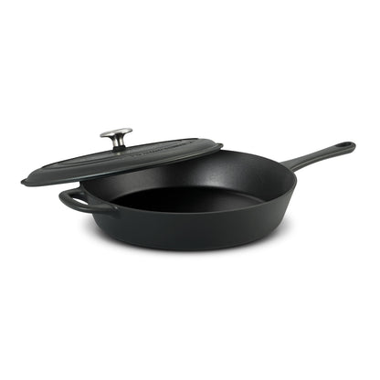 Tramontina 12.5-Inch Pre-Seasoned Cast Iron Covered Skillet