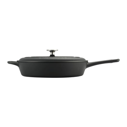 Tramontina 12.5-Inch Pre-Seasoned Cast Iron Covered Skillet