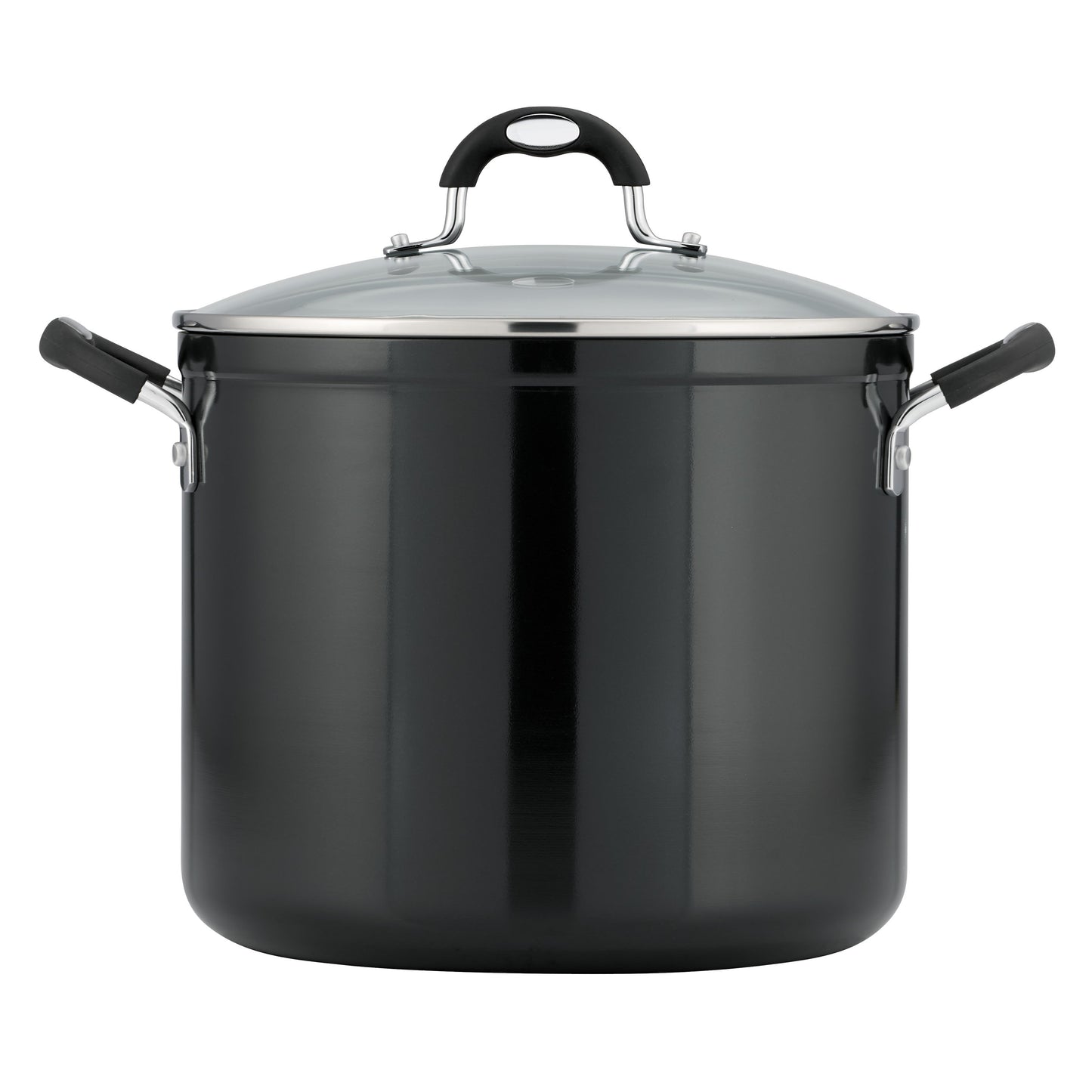 Tramontina 12-Quart Ceramic Nonstick Covered Stock Pot - Charcoal Gray