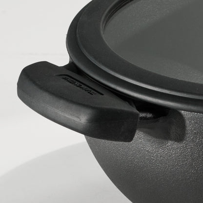 Tramontina Pre-Seasoned Cast Iron Cookware Set – 7 Qt Deep Kadai & 11" Flat Tawa