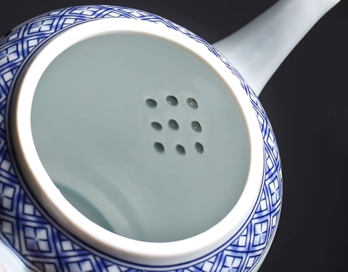 Classic Blue & White Porcelain Teapot 28oz - Perfect for Tea Parties