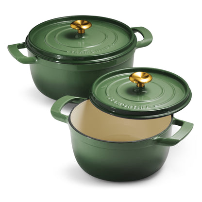 Tramontina 4-Quart & 6-Quart Enameled Cast Iron Dutch Oven Set