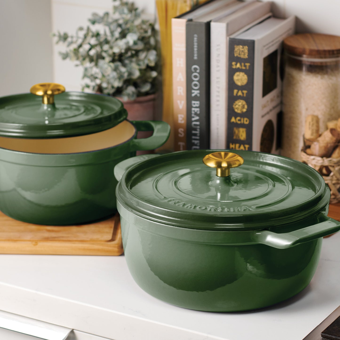 Tramontina 4-Quart & 6-Quart Enameled Cast Iron Dutch Oven Set