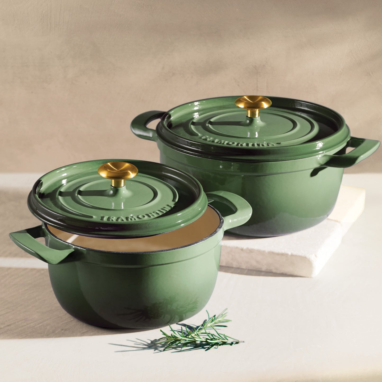 Tramontina 4-Quart & 6-Quart Enameled Cast Iron Dutch Oven Set