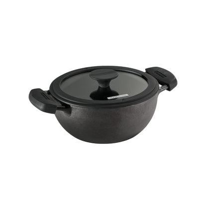 Tramontina Utsava Pre-Seasoned Cast Iron Kadai with Lid