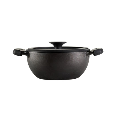 Tramontina Utsava Pre-Seasoned Cast Iron Kadai with Lid