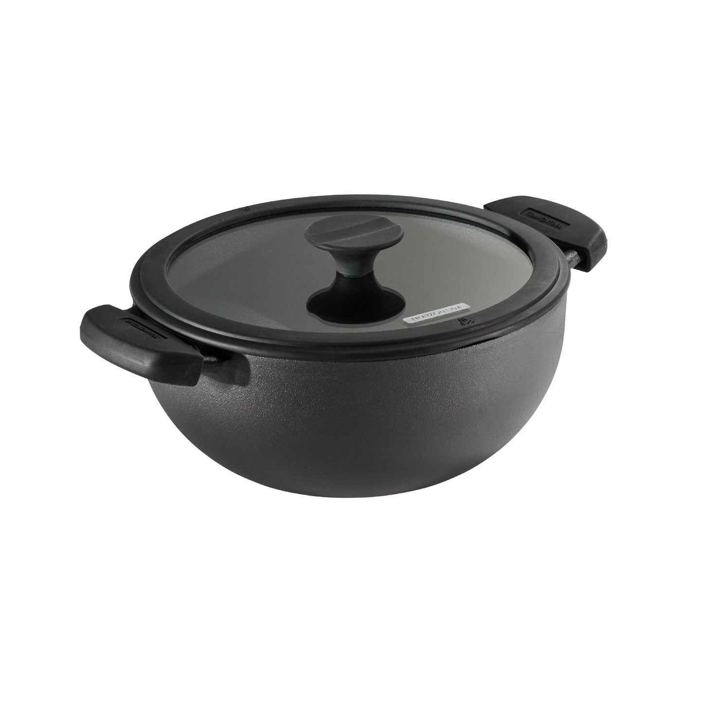 Tramontina Utsava Pre-Seasoned Cast Iron Kadai with Lid
