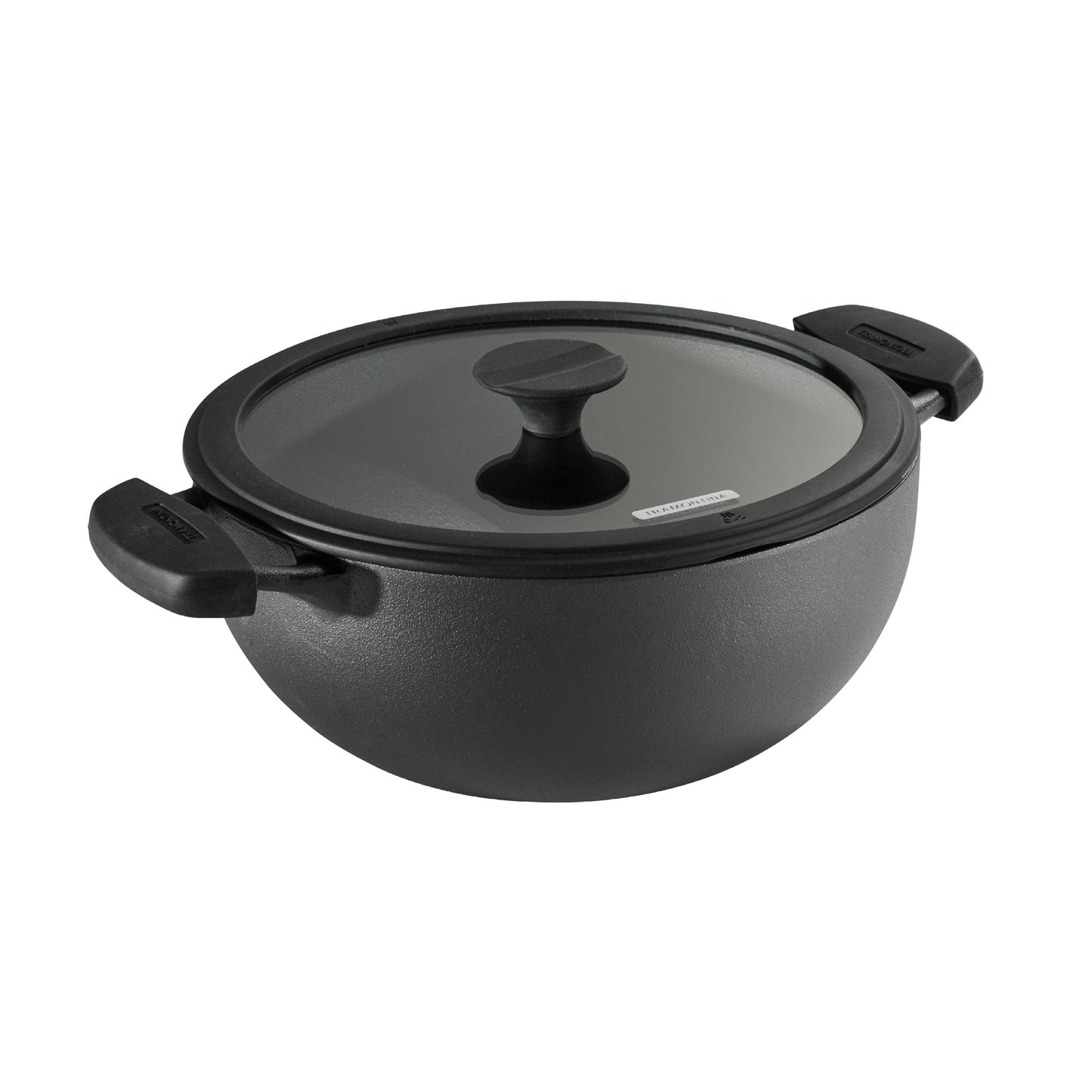 Tramontina Utsava Pre-Seasoned Cast Iron Kadai with Lid
